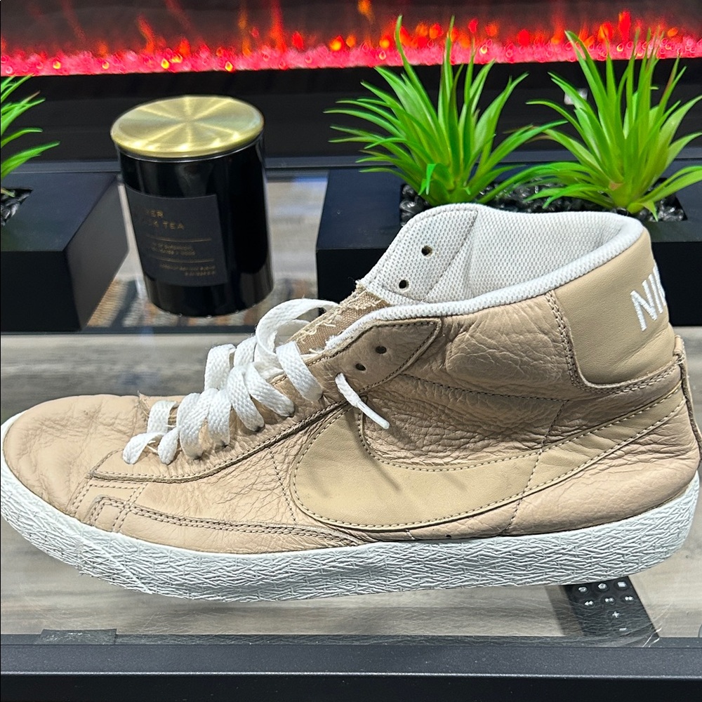 Nike Beige High-Top Sneakers